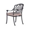 Rectangular 6 Person 84.2" Long Dining Set With Sunbrella Cushions - Gray / Ivory - Image 6