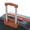 Hardshell Luggage Sets 24" / Bag Spinner Suitcase With Tsa Lock Lightweight - Black / Brown - Image 7