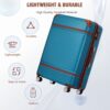 Hardshell Luggage With Tsa Lock, 28" Expandable Lightweight Suitcase With Spinner Wheels, Single Vintage Luggage - Blue - Image 7