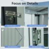 Tc53G Outdoor Metal Storage Shed Transparent Plate - Gray - Image 6