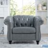 1 Seater Sofa For Living Room - Gray - Image 20