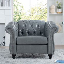 1 Seater Sofa For Living Room - Gray