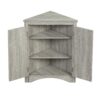Triangle Bathroom Storage Cabinet With Adjustable Shelves, Freestanding Floor Cabinet For Home Kitchen - Oak - Image 16