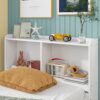 Twin Bed With Bookcase - White - Image 5