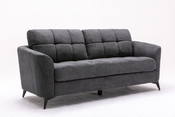 Callie - Woven Fabric Sofa - Gray