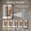 48X36" LED Bathroom Mirror, 3000-6000K Gradient Front And Backlit LED Mirror For Bathroom, 3 Colors Dimmable, Ip54 Enhanced Anti-Fog, Hanging Plates Wall Mount Lighted Mirror (Only Mirrors, Not Cabinets) - Silver - Image 6