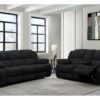 Stonic - Console Reclining Loveseat - Ebony - Image 5