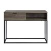 Galeno - Legs Writing Desk - Rustic Oak / Black - Image 9
