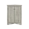 Triangle Bathroom Storage Cabinet With Adjustable Shelves, Freestanding Floor Cabinet For Home Kitchen - Oak - Image 19