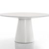 Jasper - 3 Piece Round Dining Table Set With Gray Barrel Chairs (Set of 3) - White - Image 6