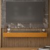 60'' Fireplace Mantel Wooden Wall Mounted Floating Shelf 8" Deep Solid Pine Wood - Natural - Image 5