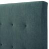 Queen Size Green Velvet Tufted Upholstered Platform Bed - Image 6