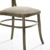 Bistro - 7 Piece Dining Table With Off White Fabric Dining Chairs (Set of 7) - Vintage Walnut - Image 3