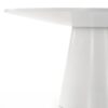 Jasper - Wide Contemporary Round Dining Table - White - Image 3