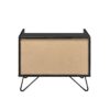 Melkree - Accent Table With Display & Utility Function - Oak / Black - Image 8