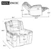 360° swivel And Rocking Home Theater Recliner Manual Recliner Chair With Wide Armrest For Living Room - Black - Image 2