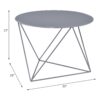 Epidia - Display & Utility Accent Table - Gray - Image 4