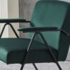 Cloth Leisure - Metal Frame Recliner, For Living Room And Bedroom - Green - Image 16