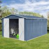 10'x12' Garden Sheds Outdoor Storage Sheds - Blue - Image 5