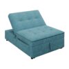 4 In 1 Sofa Bed, Chair Bed, Multi-Function Folding Ottoman Bed With Storage Pocket And USB Port For Small Room Apartment, Living Room, Bedroom, Hallway - Teal - Image 8