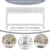 Rustic Entryway Console Table Long Sofa Table With Two Different Size Drawers And Bottom Shelf For Storage - Antique White - Image 8