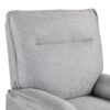 360° Swivel Upholstered Manual Recliner Chair Theater Recliner Sofa Nursery Glider Rocker For Living Room - Gray - Image 26