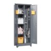 Metal Storage Cabinets, Cleaning Tool Cabinet With Locking Door, Tall Broom Tool Organizer And Storage, Large Storage Cabinet For Kitchen - Gray - Image 12