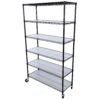 6 Tier 6000Lbs Capacity Nsf Metal Shelf Wire Shelving Unit, Heavy Duty Adjustable Storage Rack With Wheels & Shelf Liners For Commercial Grade Utility Steel Storage Rack - Black - Image 14
