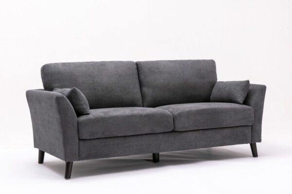 Damian - Woven Fabric Sofa - Gray