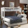 Twin Over Pull-Out Bunk Bed With Trundle - White - Image 3