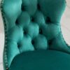 Swivel Velvet Barstools Adjusatble Seat Height, Modern Upholstered Bar Stools With Backs Comfortable Tufted For Home Pub And Kitchen Island (Set of 2) - Green - Image 9