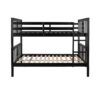 Full Over Full Bunk Bed With Ladder For Bedroom, Guest Room Furniture - Espresso - Image 4