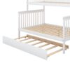 Twin Over Full Bunk Bed With Trundle And Staircase - White - Image 13