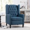 Manual Wing Chair Recliner - Blue - Image 20