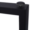 Square Table Legs 28X 24", Wide Metal Table Legs, Heavy Duty Steel Desk Legs Table Leg Dining Table Legs Coffee Desk Leg (Set of 2) - Black - Image 8