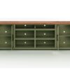 Vineyard - 96" TV Stand Console For TVs Up To 100" - Sage Green And Fruitwood - Image 4