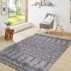 Guros - 4' X 6' Traditional Indoor / Outdoor Area Rug - White / Gray - Image 7