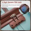 Hardshell Luggage With Tsa Lock, 24" Expandable Lightweight Suitcase With Spinner Wheels, Single Vintage Luggage - Green - Image 5