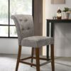 Auggie - Fabric Counter Height Chair With Nailhead Trim - Gray - Image 4