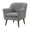 Shelby - Woven Fabric Oversized Armchair - Gray - Image 2