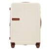 Hardshell Luggage Sets 3 Pieces Contrast Color Suitcase With Spinner Wheels And Tsa Lock 20" 24" 28" Available - Brown / White - Image 3