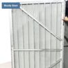 Outdoor Storage Shed, Metal Garden Shed Backyard Utility Tool House Building With 2 Doors And 4 Vents For Car, Truck, Bike, Garbage Can, Tool, Lawnmower - Dark Gray - Image 11
