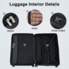 Contrast Color Hardshell Luggage 28" Expandable Spinner Suitcase With Tsa Lock Lightweight - Teal Blue - Image 6