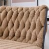Armless Office Desk Chair No Wheels - Brown - Image 26