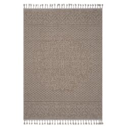 Guros - 4' X 6' Medallion Indoor / Outdoor Area Rug - Beige