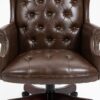 Executive Office Chair, High Back Reclining Comfortable Desk Chair With Smooth Glide Caster Wheels - Brown - Image 6