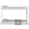 Adam - Twin Over Full Metal Bunk Bed - White Metal - Image 3