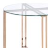 Veises - Clear Glass Top With End Table - Champagne - Image 3