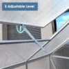Walk-In Polycarbonate Greenhouse With Roof Vent, Sliding Doors, Hobby Hot House For Outdoor Garden Backyard - Silver - Image 10