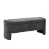 Ottoman Oval Storage Bench Chenille Bench With Large Storage Space For The Living Room, Entryway And Bedroom - Gray - Image 7